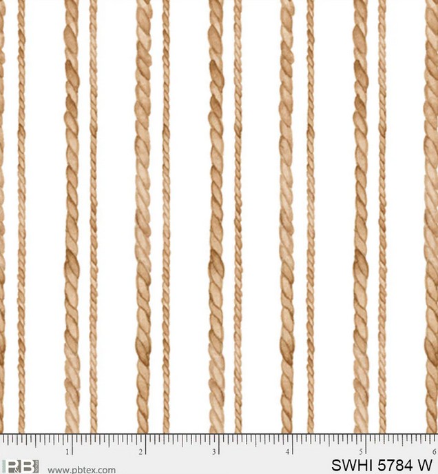 Sea Whispers - Nautical Rope White