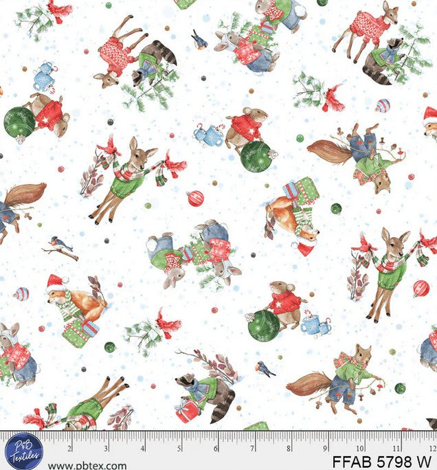 Frost & Fable - Woodland Animals White