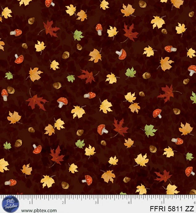 Fall Friends - Falling Leaves Brown