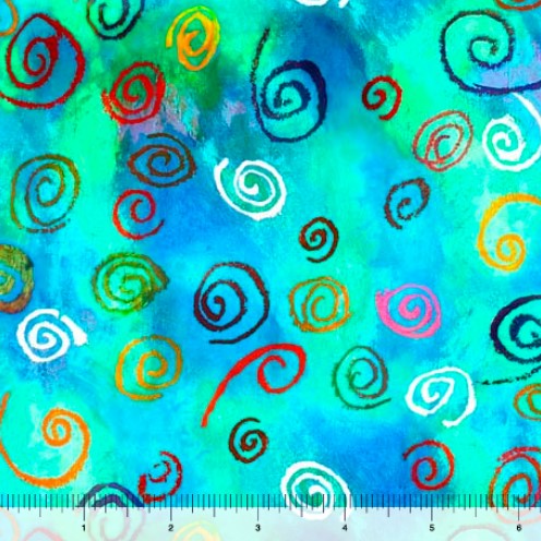 Delightful Dreams - Twirls Blue