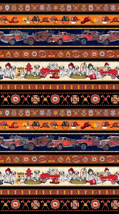 American Heroes Firefighter - Decorative Stripe