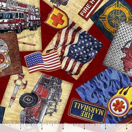American Heroes Firefighter - Patch Brick