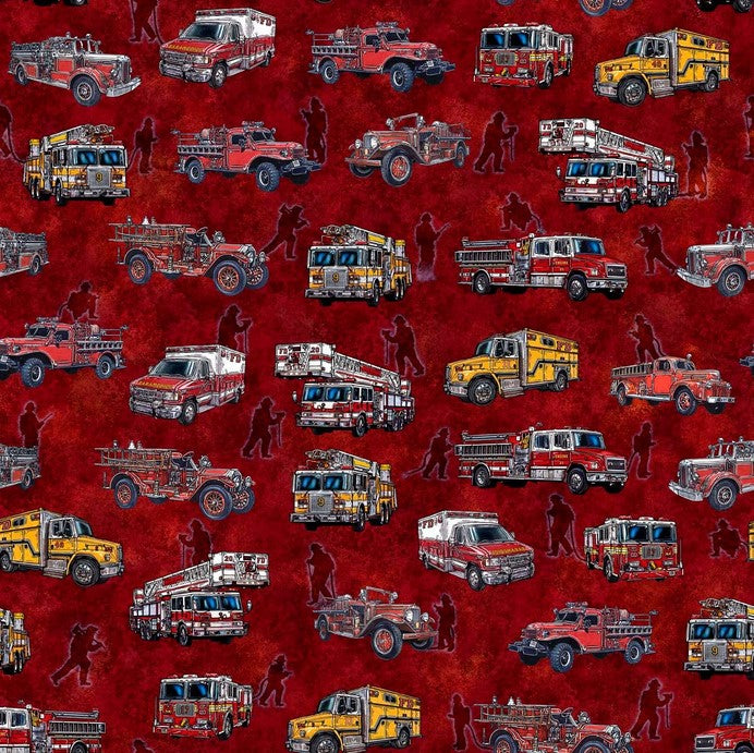 American Heroes Firefighter - Fire Trucks Brick