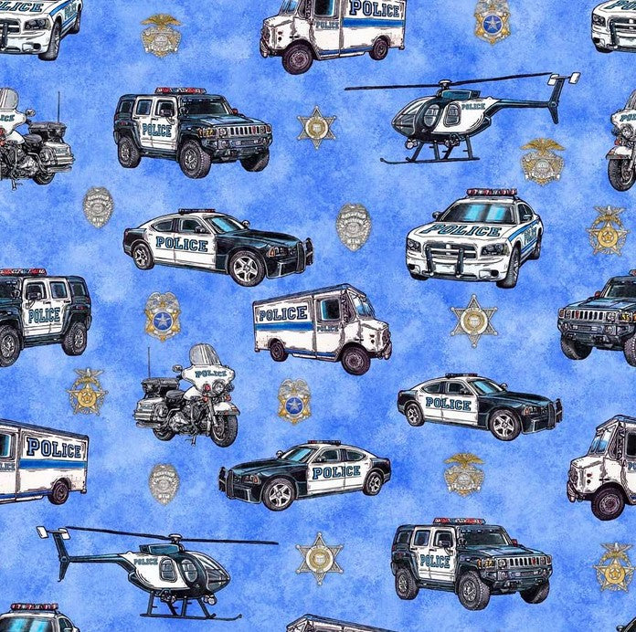 American Heroes Police - Police Cars Blue
