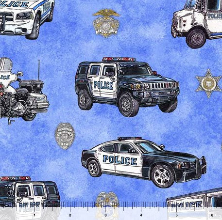 American Heroes Police - Police Cars Blue