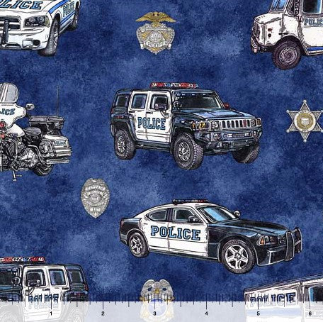 American Heroes Police - Police Cars Navy
