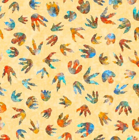 Dinoroars! - Dino Tracks Light Gold