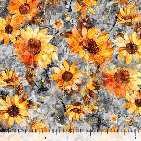 All The Buzz - Bees & Floral Gray