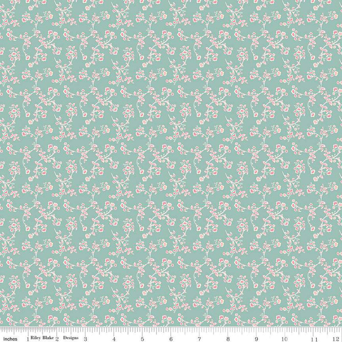 Ciao Bella - Vines Seafoam 13" Remnant