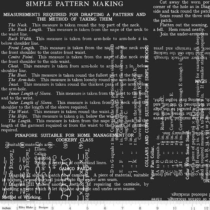 Sew Text - 108" Wide Black