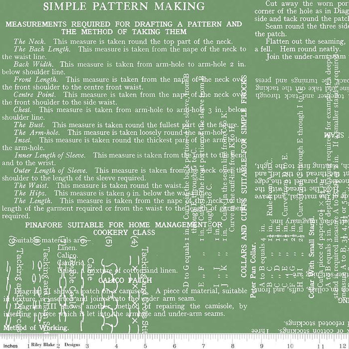 Sew Text - 108" Wide Green