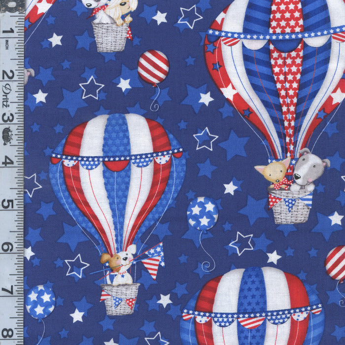 Patriotic Pooch - Pups & Hot Air Balloons Navy