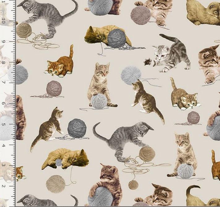 You Had Me at Meow - Ball of Yarn Taupe