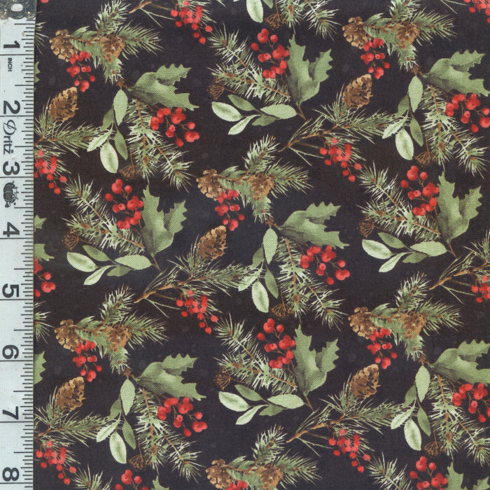 Cardinal Celebration - Greenery Black