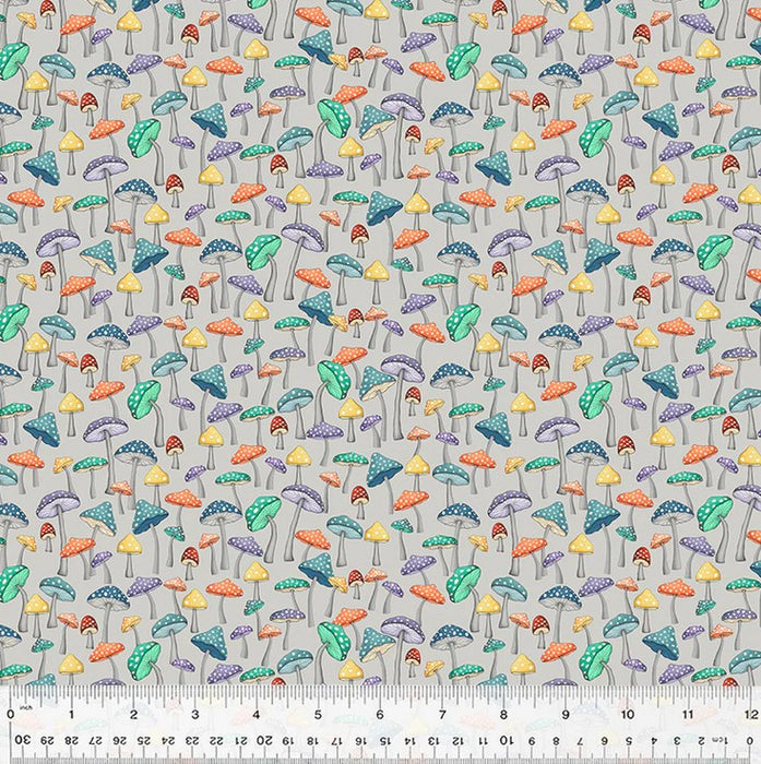 Enchanted Woods - Mushroom Garden Light Grey