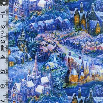 Polar Journey Digital Print - Village Scenic 6" Remnant