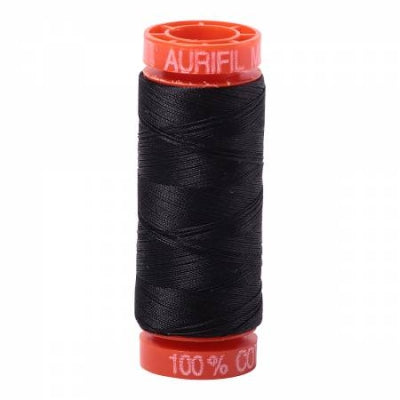 Aurifil 50 wt. Cotton Thread - Very Dark Grey