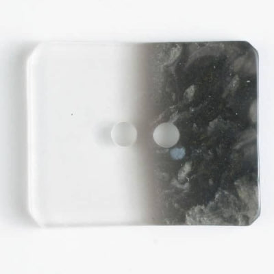 Fashion Button 34mm - Rectangle Grey