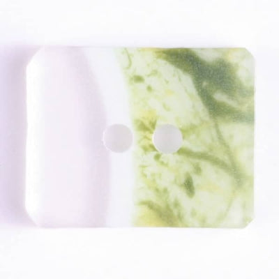 Fashion Button 34mm - Rectangle Green