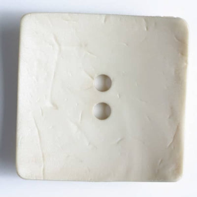 Fashion Button 60mm - Square Ivory