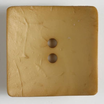 Fashion Button 60mm - Square Mustard