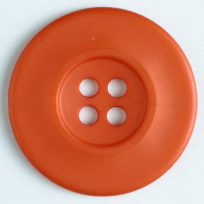 Fashion Button 55mm - Round Orange