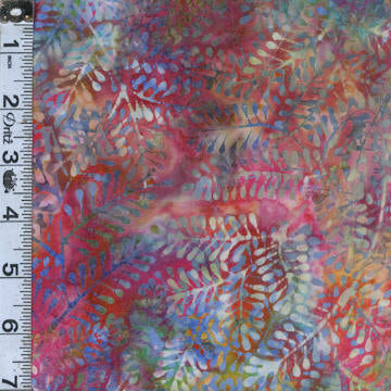 Bali Batiks - Leaf Stems Rainbow