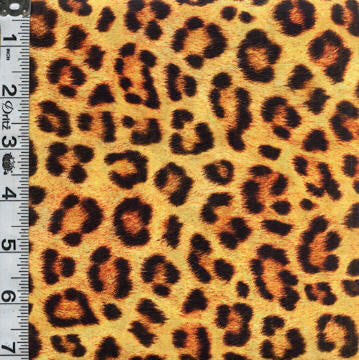 Animal Kingdom 108" Wide Sateen - Cheetah/Leopard Print Wild 12" Remnant