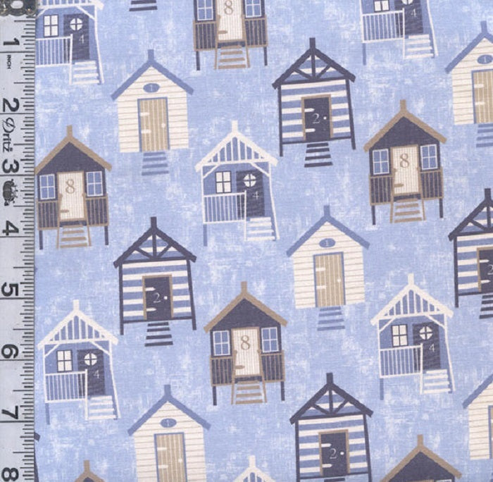 Bon Voyage - Sea Huts Blue