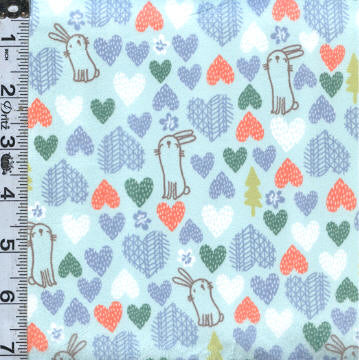 Love Bunny Minky - Bunny Hearts Dawn