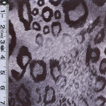 African Cat Minky - Leopard Print Blue