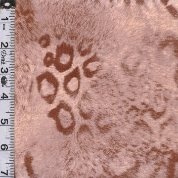 African Cat Minky - Leopard Print Taupe