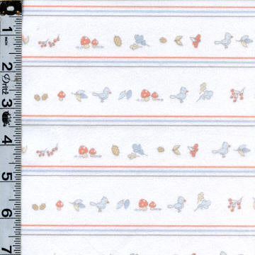Minky - Wilderness Stripes - Animal Stripe White