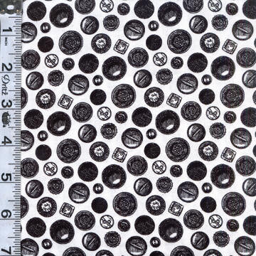 Sewing is My Happy Place - Buttons White
