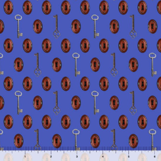 Steampunk Halloween 2 Digital Print - Keys Purple