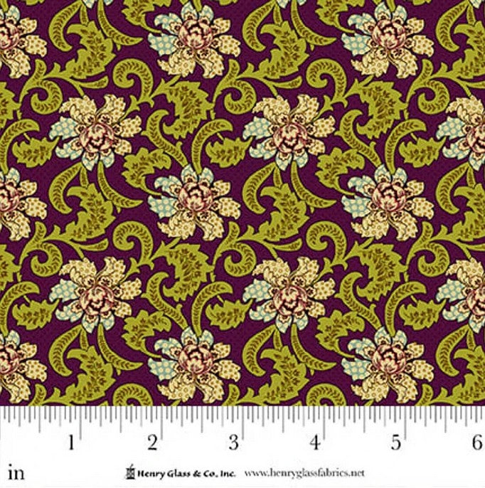 Flower Pot - Fancies & Foulards Plum
