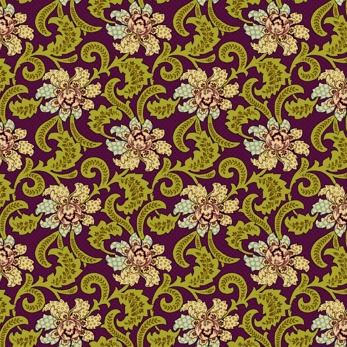 Flower Pot - Fancies & Foulards Plum