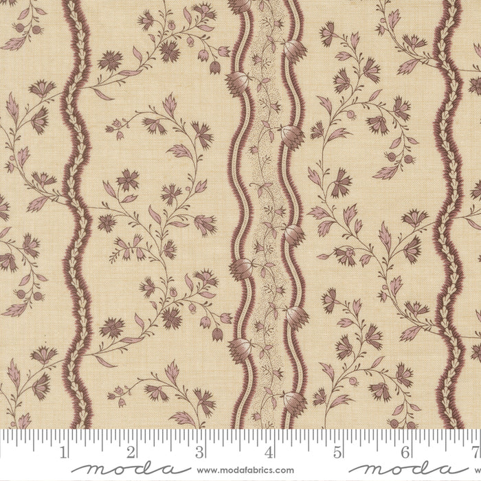 Fleur De Paris - Jonquille Stripes Pearl Lavender 12" Remnant
