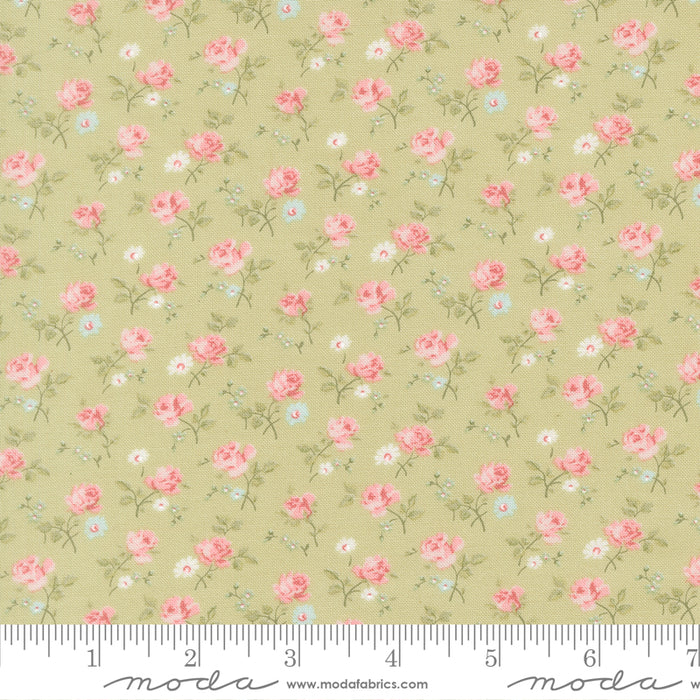 Abide - Field Floral Light Green