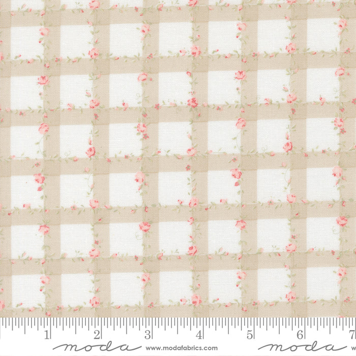 Abide - Floral Gingham Stone