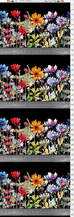 Blooming Day & Night - Black Border