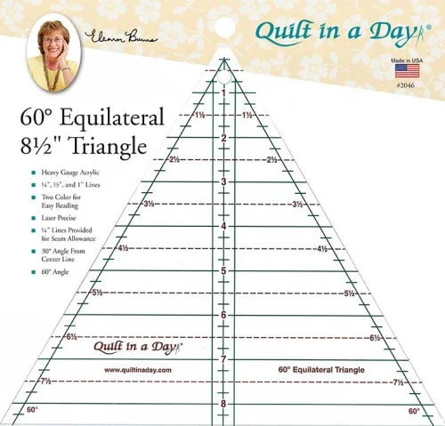 60 Degree Equilateral 8.5" Triangle Ruler