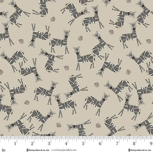 Jungle Romp - Tossed Zebra Beige