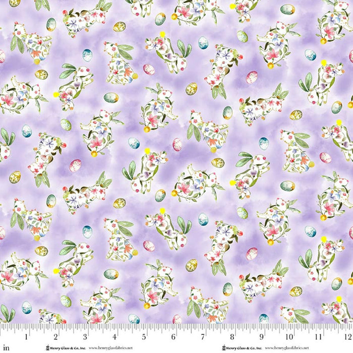 Basket Full of Blessings - Tossed Bunnies Lilac