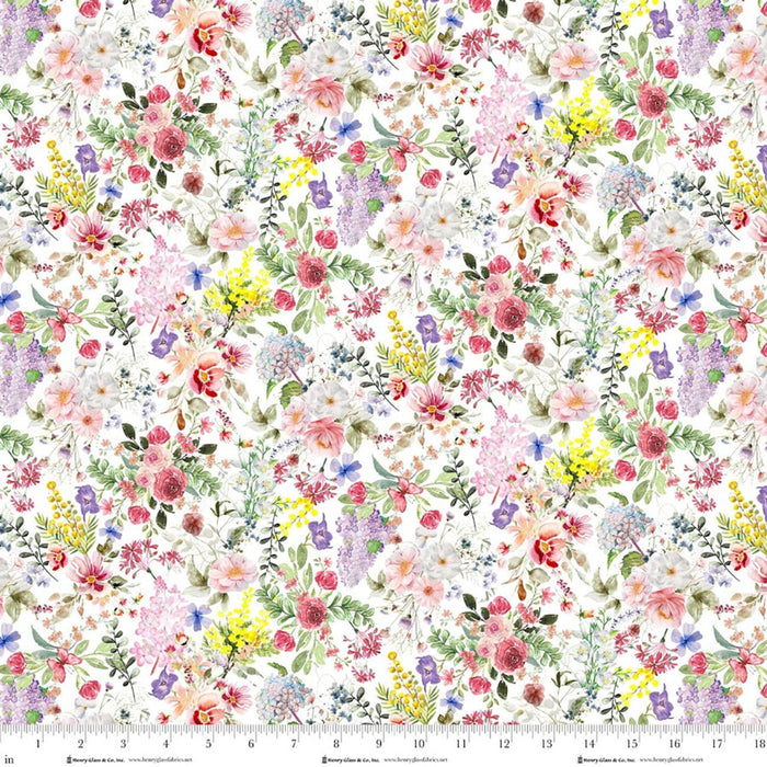 Basket Full of Blessings - Small Floral White