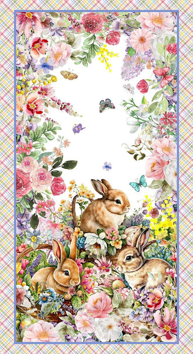 Basket Full of Blessings - Bunny Panel Powder Pink