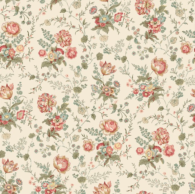 Manoir - Antiques Roadshow - Floral Trail Cream