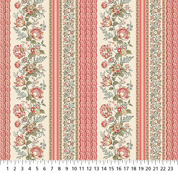 Manoir - Antiques Roadshow - Floral Stripe Multi
