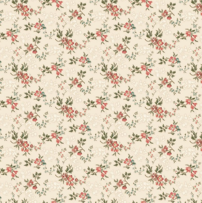 Manoir - Antiques Roadshow - Traditional Floral Cream