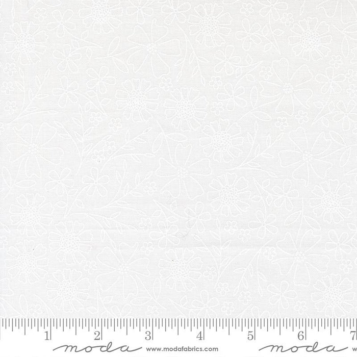 In The Garden - Garden Sketch Off White White